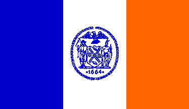 Le drapeau de la ville de New York