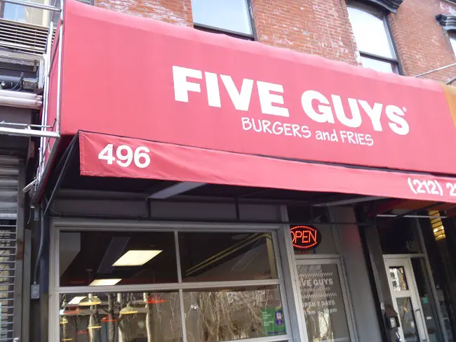five guys new york