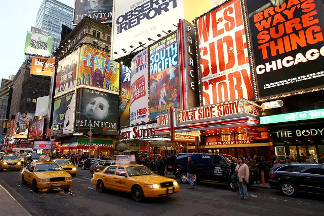 Broadway NYC en janvier