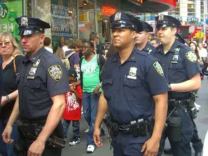 policiers à New York